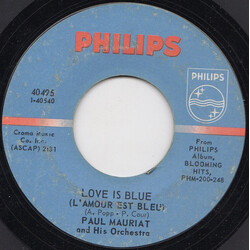 Paul Mauriat And His Orchestra Love Is Blue (L'Amour Est Bleu) / Sunny USED VINYL 7INCH 45 RPM SINGLE STYRENE