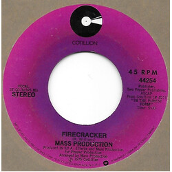 Mass Production Firecracker USED VINYL 7INCH 45 RPM SINGLE STYRENE