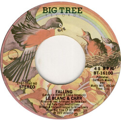 LeBlanc & Carr Falling USED VINYL 7INCH 45 RPM SINGLE STYRENE STEREO