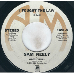 Sam Neely I Fought The Law / Guitar Man USED VINYL 7INCH 45 RPM SINGLE STYRENE STEREO