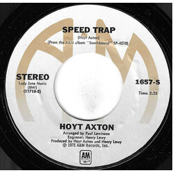 Hoyt Axton Nashville / Speed Trap USED VINYL 7INCH 45 RPM SINGLE STYRENE