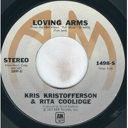 Kris Kristofferson & Rita Coolidge Loving Arms USED VINYL 7INCH 45 RPM SINGLE STYRENE