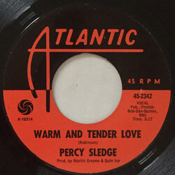 Percy Sledge Warm And Tender Love / Sugar Puddin' USED VINYL 7INCH 45 RPM SINGLE STYRENE