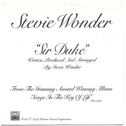 Stevie Wonder Sir Duke / He's Misstra Know-It-All USED VINYL 7INCH 45 RPM SINGLE STYRENE