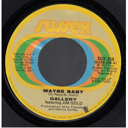 Gallery (2) Maybe Baby / Lady Luck USED VINYL 7INCH 45 RPM SINGLE STYRENE