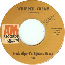 Herb Alpert & The Tijuana Brass Whipped Cream USED VINYL 7INCH 45 RPM SINGLE STYRENE