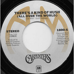 Carpenters There's A Kind Of Hush (All Over The World) USED VINYL 7INCH 45 RPM SINGLE STYRENE