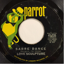Love Sculpture Sabre Dance / Think Of Love USED VINYL 7INCH 45 RPM SINGLE STYRENE