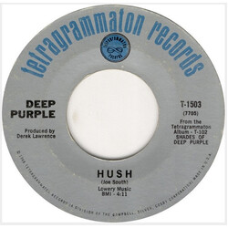 Deep Purple Hush USED VINYL 7INCH 45 RPM SINGLE STYRENE MONO