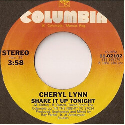 Cheryl Lynn Shake It Up Tonight USED VINYL 7INCH 45 RPM SINGLE STYRENE