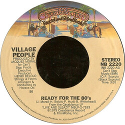 Village People Ready For The 80's USED VINYL 7INCH 45 RPM SINGLE STYRENE