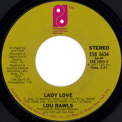 Lou Rawls Lady Love USED VINYL 7INCH 45 RPM SINGLE STYRENE