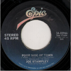 Joe Stampley Poor Side Of Town USED VINYL 7INCH 45 RPM SINGLE STYRENE