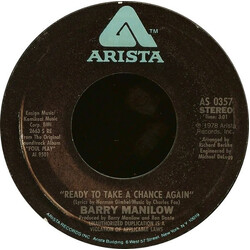 Barry Manilow Ready To Take A Chance Again USED VINYL 7INCH 45 RPM SINGLE STYRENE STEREO