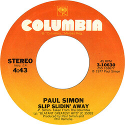 Paul Simon Slip Slidin' Away USED VINYL 7INCH 45 RPM SINGLE STYRENE