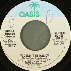 Donna Summer Could It Be Magic USED VINYL 7INCH 45 RPM SINGLE STYRENE STEREO