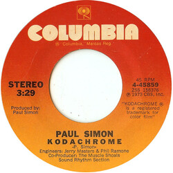 Paul Simon Kodachrome / Tenderness VINYL 7" USED