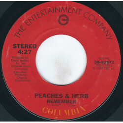 Peaches & Herb Remember / Come To Me USED VINYL 7INCH 45 RPM SINGLE STYRENE