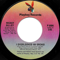 Mickey Gilley I Overlooked An Orchid / Swinging Doors USED VINYL 7INCH 45 RPM SINGLE STYRENE