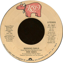Bee Gees Boogie Child USED VINYL 7INCH 45 RPM SINGLE STYRENE STEREO