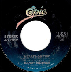 Randy Meisner Hearts On Fire USED VINYL 7INCH 45 RPM SINGLE STYRENE