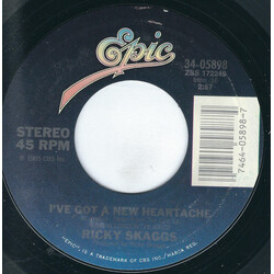 Ricky Skaggs I've Got A New Heartache USED VINYL 7INCH 45 RPM SINGLE STYRENE STEREO