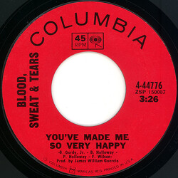 Blood, Sweat And Tears You've Made Me So Very Happy USED VINYL 7INCH 45 RPM SINGLE STYRENE