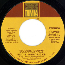 Eddie Kendricks Boogie Down USED VINYL 7INCH 45 RPM SINGLE STYRENE