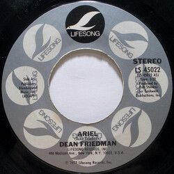 Dean Friedman Ariel USED VINYL 7INCH 45 RPM SINGLE STYRENE