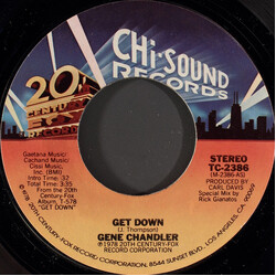 Gene Chandler Get Down USED VINYL 7INCH 45 RPM SINGLE STYRENE STEREO