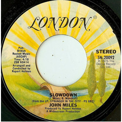 John Miles Slow Down USED VINYL 7INCH 45 RPM SINGLE STYRENE
