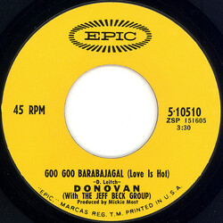 Donovan / Jeff Beck Group Goo Goo Barabajagal (Love Is Hot) USED VINYL 7INCH 45 RPM SINGLE STYRENE