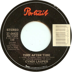 Cyndi Lauper Time After Time USED VINYL 7INCH 45 RPM SINGLE STYRENE STEREO