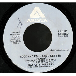 Bay City Rollers Rock And Roll Love Letter USED VINYL 7INCH 45 RPM SINGLE STYRENE