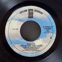 Eagles Life In The Fast Lane USED VINYL 7INCH SINGLE STYRENE