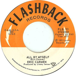 Eric Carmen All By Myself / Never Gonna Fall In Love Again USED VINYL 7INCH 45 RPM SINGLE STYRENE