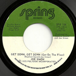 Joe Simon Get Down, Get Down (Get On The Floor) VINYL 7" USED