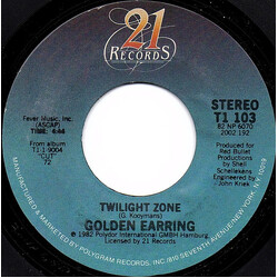 Golden Earring Twilight Zone USED VINYL 7INCH 45 RPM SINGLE STYRENE STEREO
