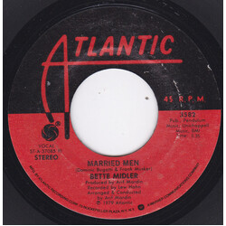 Bette Midler Married Men USED VINYL 7INCH 45 RPM SINGLE STYRENE