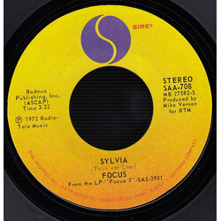 Focus (2) Sylvia / Love Remembered USED VINYL 7INCH 45 RPM SINGLE STYRENE