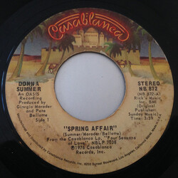 Donna Summer Spring Affair USED VINYL 7INCH 45 RPM SINGLE STYRENE STEREO
