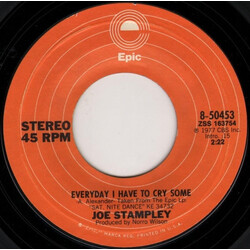 Joe Stampley Everyday I Have To Cry Some USED VINYL 7INCH 45 RPM SINGLE STYRENE