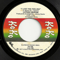 Luther Ingram I Like The Feeling USED VINYL 7INCH 45 RPM SINGLE STYRENE