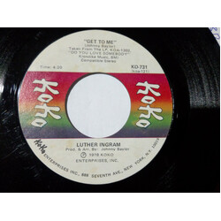 Luther Ingram Get To Me / Trying To Find My Love USED VINYL 7INCH 45 RPM SINGLE STYRENE STEREO