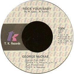 George McCrae Rock Your Baby USED VINYL 7INCH 45 RPM SINGLE STYRENE