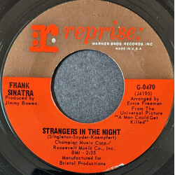 Frank Sinatra Strangers In The Night / Oh, You Crazy Moon USED VINYL 7INCH 45 RPM SINGLE STYRENE