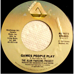 The Alan Parsons Project Games People Play USED VINYL 7INCH 45 RPM SINGLE STYRENE STEREO