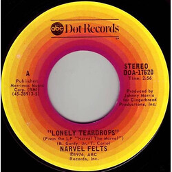 Narvel Felts Lonely Teardrops USED VINYL 7INCH 45 RPM SINGLE STYRENE