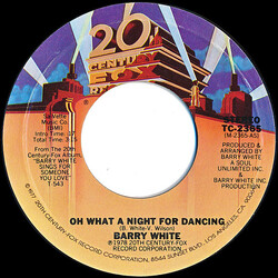 Barry White Oh What A Night For Dancing USED VINYL 7INCH 45 RPM SINGLE STYRENE
