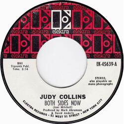 Judy Collins Both Sides Now USED VINYL 7INCH 45 RPM SINGLE STYRENE STEREO